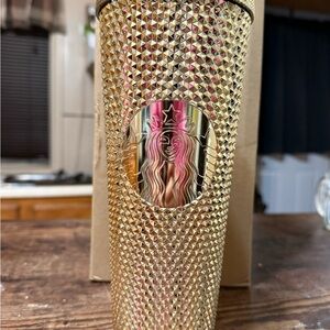 Starbucks Gold Studded Tumbler
